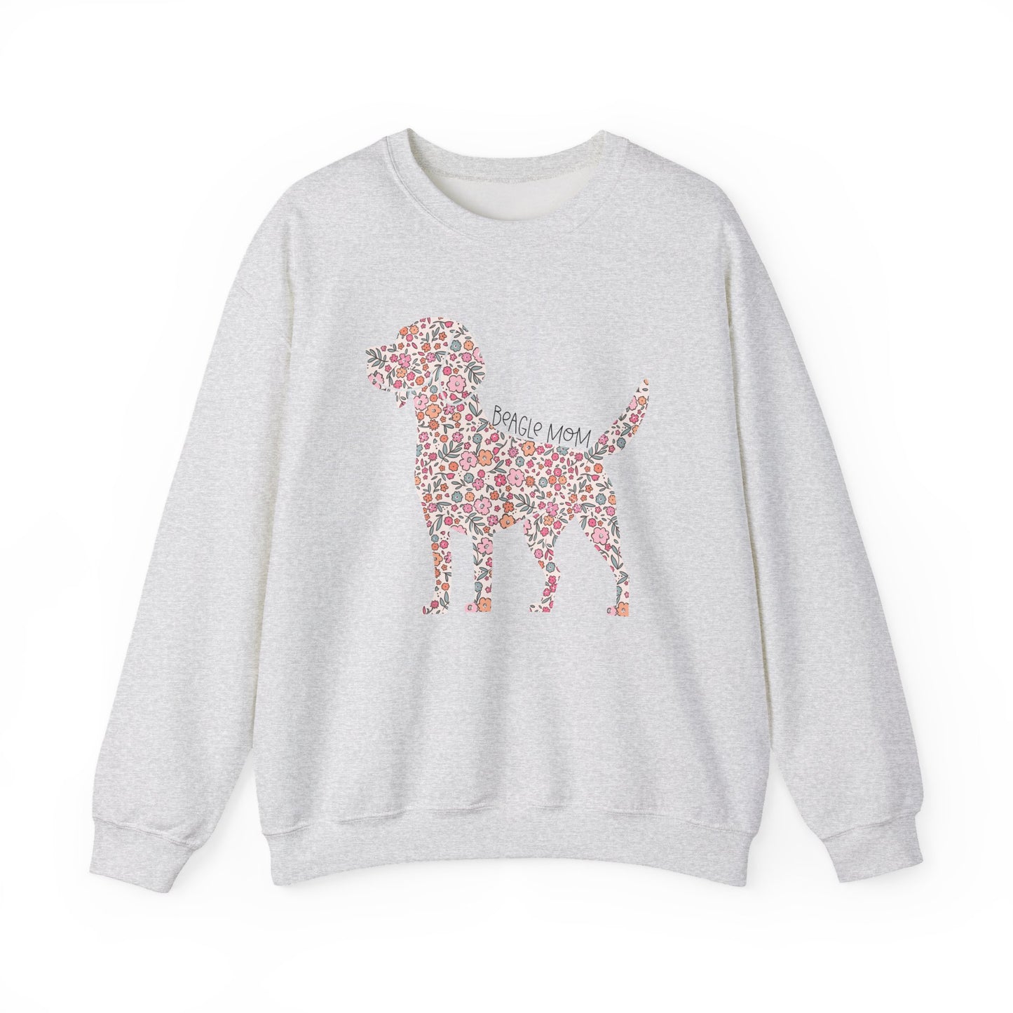Floral Beagle Mom Crewneck