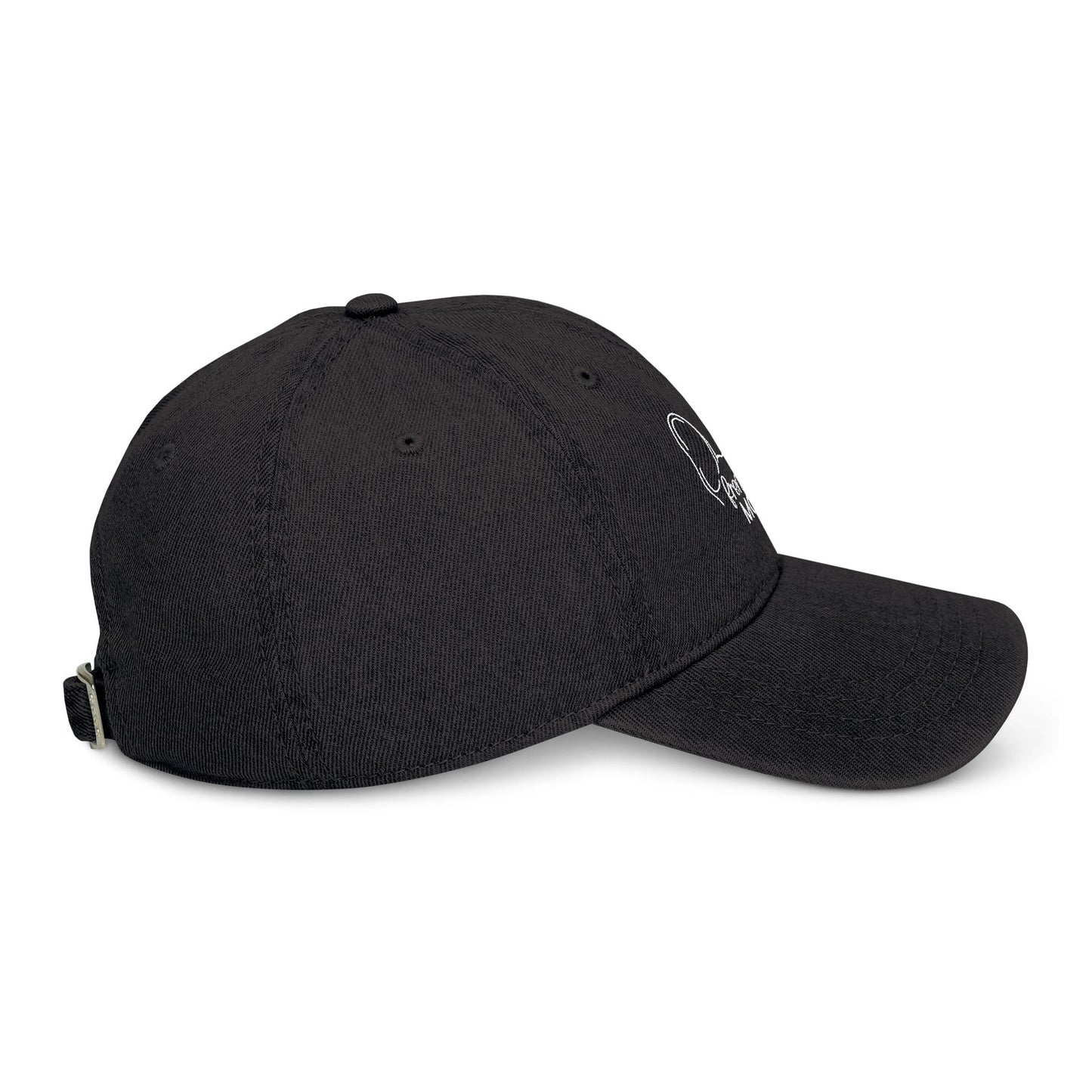 Frenchie Mom Denim Embroidered Cap