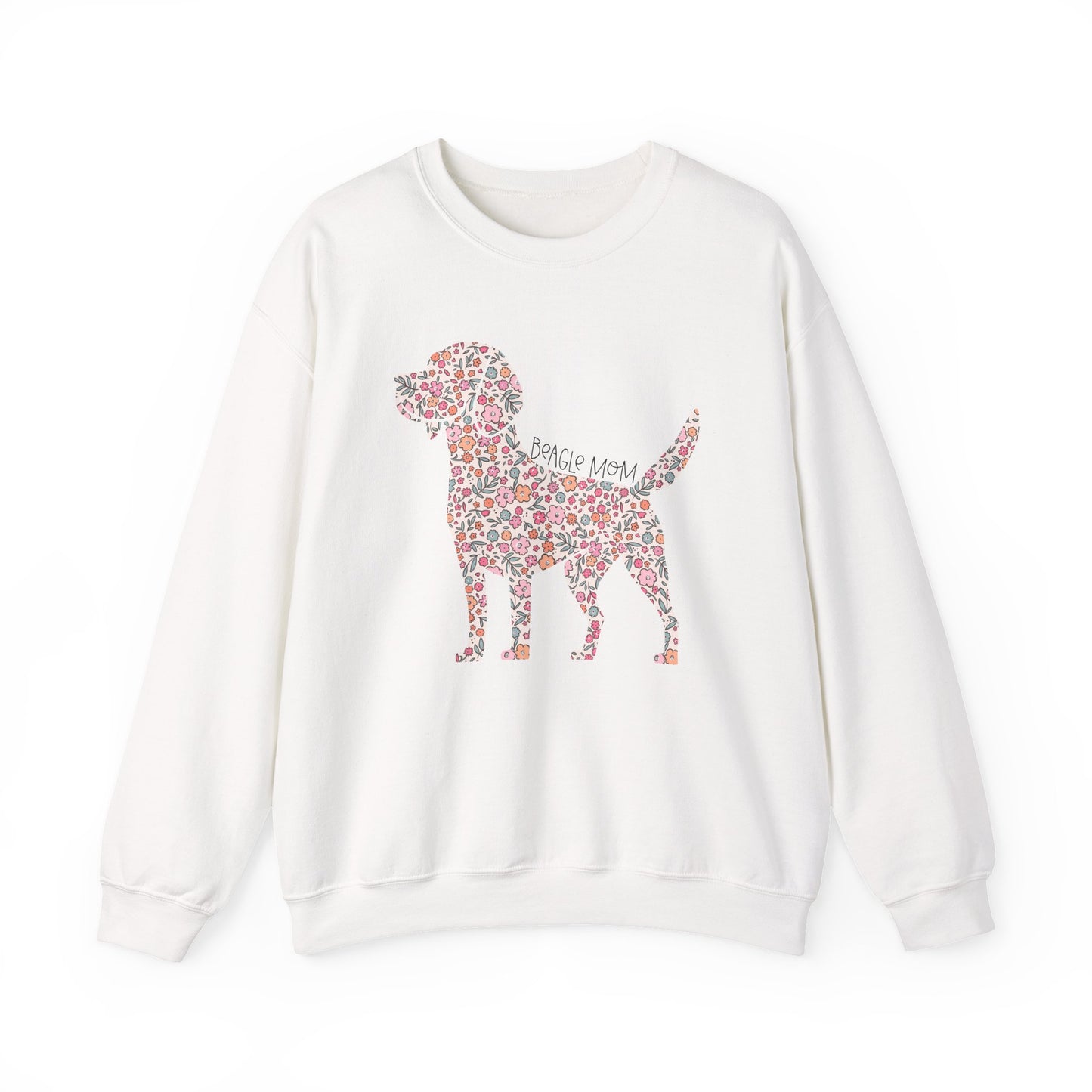 Floral Beagle Mom Crewneck