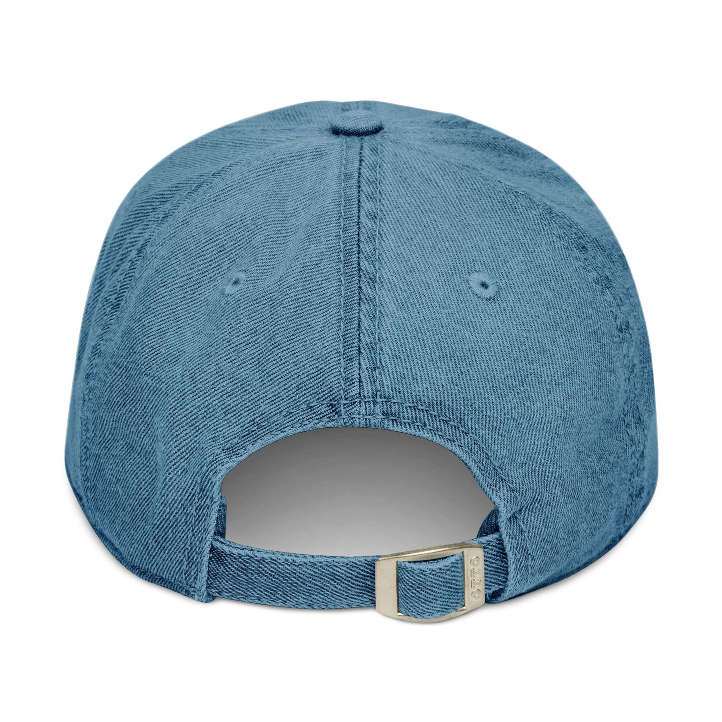 Frenchie Mom Denim Embroidered Cap