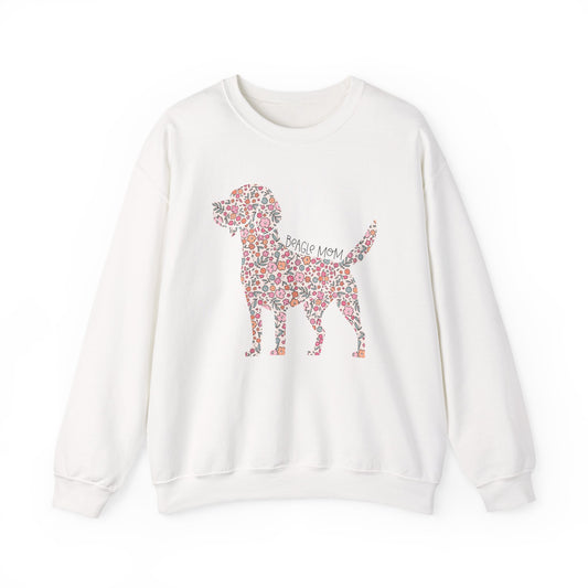 Floral Beagle Mom Crewneck