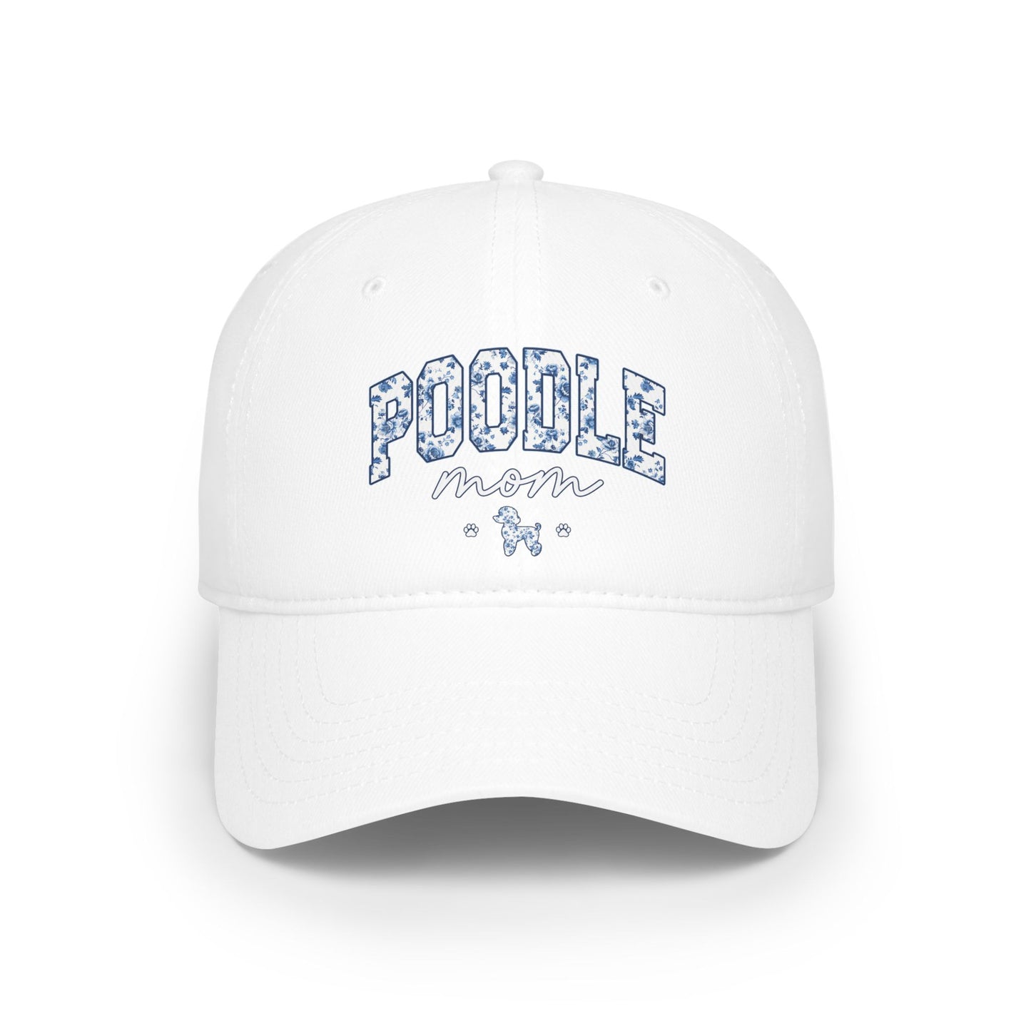 Blue Floral Poodle Mom - Classic Cap