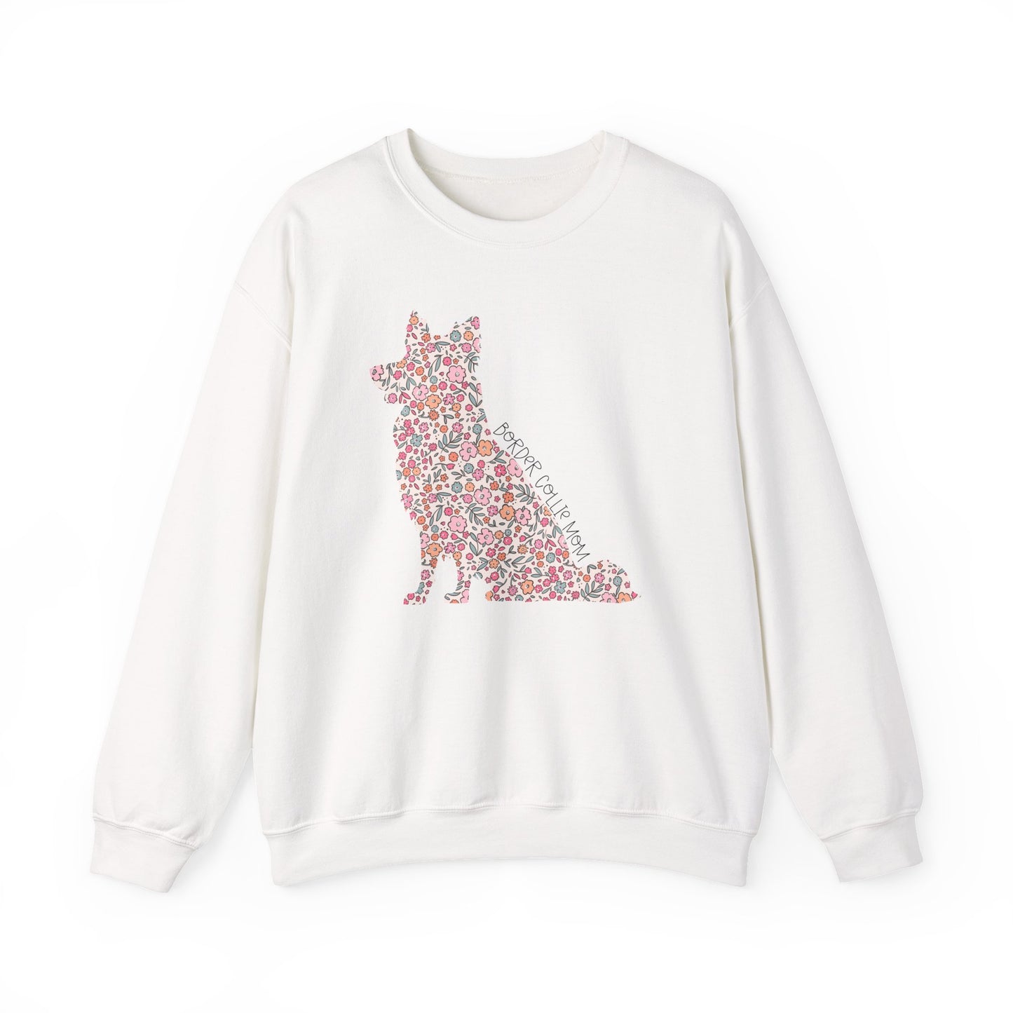 Floral Border Collie Crewneck