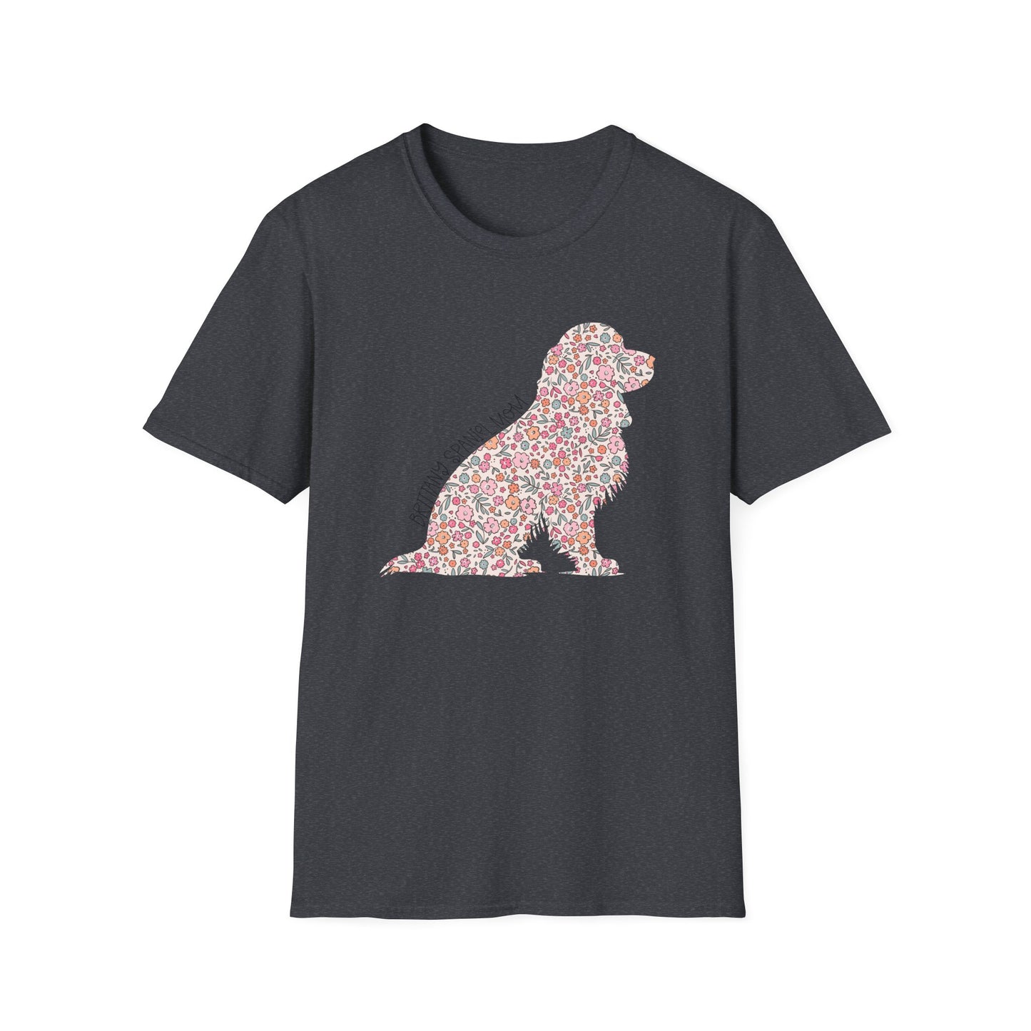 Floral Dog Print Unisex T-Shirt | Pet Lover Gift, Casual Wear, Spring Fashion, Animal Lover Tee, Flower Design Shirt