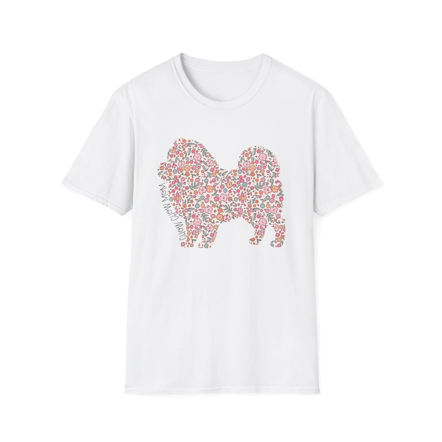 Floral Dog Graphic T-Shirt, Cute Pet Lover Tee, Gift for Dog Owners, Spring Fashion, Animal Lover Shirt, Everyday Casual Wear