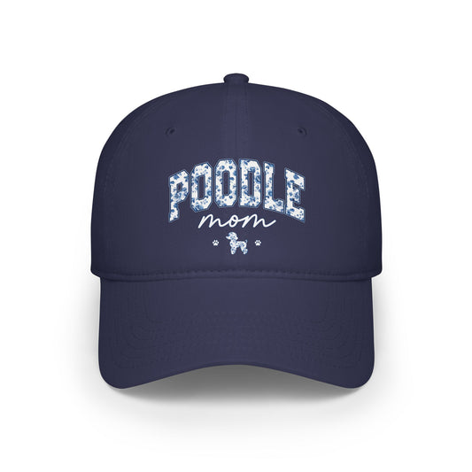 Blue Floral Poodle Mom - Classic Cap