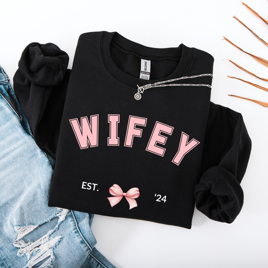 hazel & heart: 2024 Wifey Crewneck