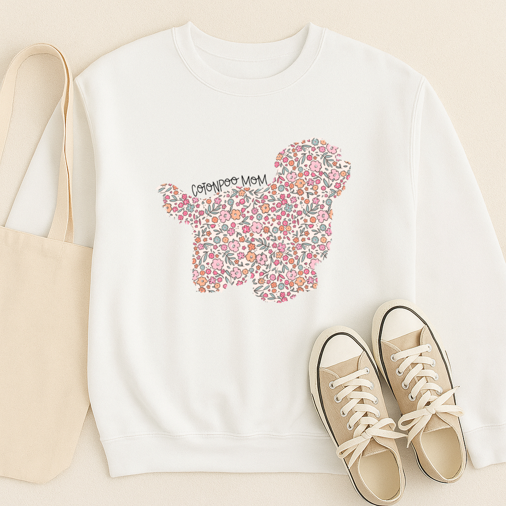 Bark & Bloom Crewneck: Cotonpoo Mom