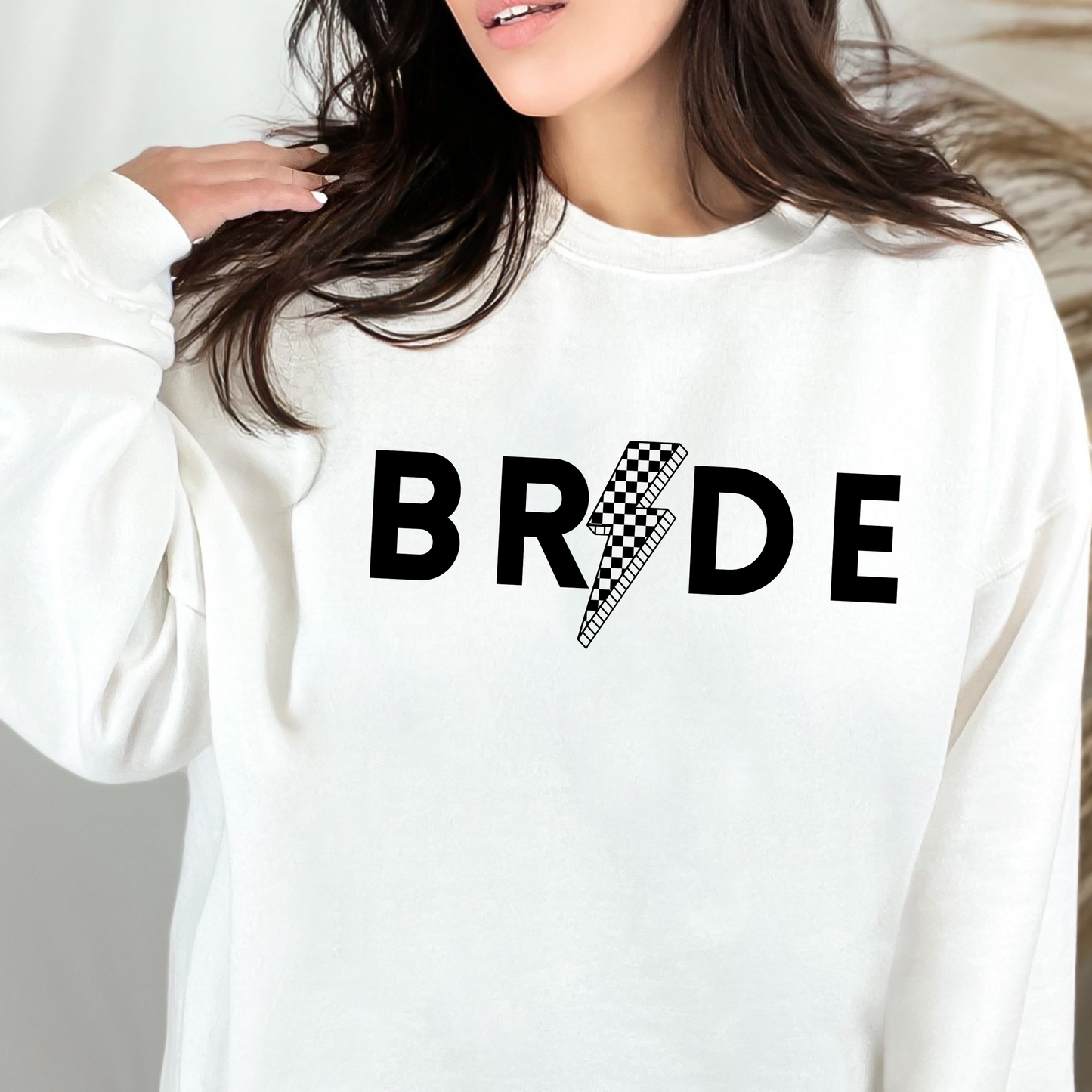 hazel & heart: Bride Lightning Crewneck